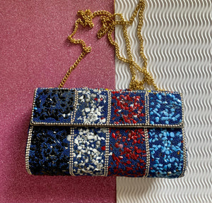 Mosaic handcrafted bag