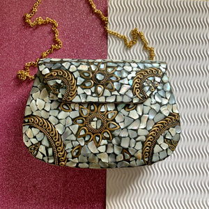 Mosaic handcrafted bag